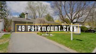 Just Listed | 49 Parkmount Cres | Nepean-Ottawa Ontario