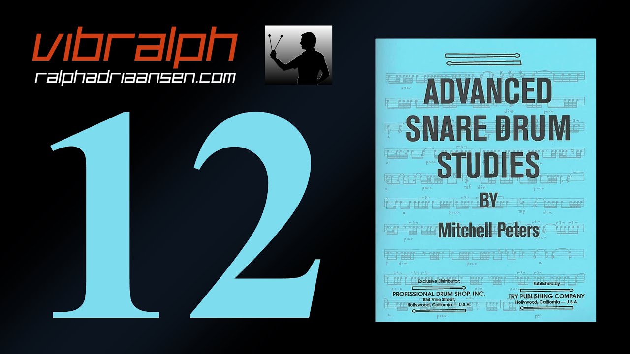 Vibralph - Etude 12 / Advanced snare drum studies (Mitchell Peters)