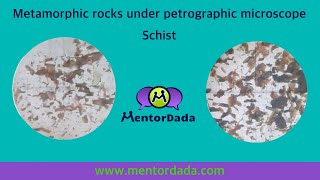 Metamorphic rocks under Petrographic Microscope | Schist | Thin section Wealth