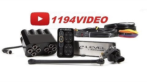 UnBoxing Accuair E-Level Suspension