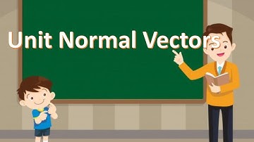 Unit normal vector