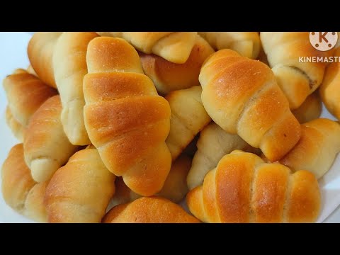 بدون حليب ولابيض ولا زبده عملت أكبر كميه من المولتو أو كرواسون سهل وسريع