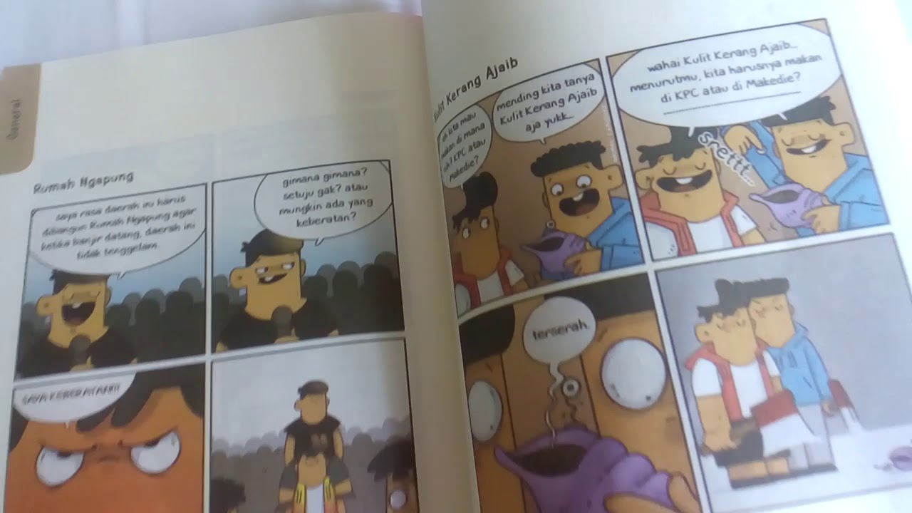 Review buku  komik si  nopal komik strip YouTube