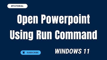 How to open Powerpoint using run command