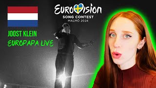 LET'S REACT TO JOOST KLEIN "EUROPAPA" LIVE // THE NETHERLANDS EUROVISION 2024