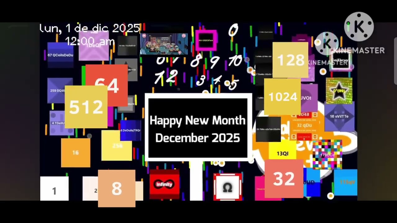 2048 Tiles Happy Month December 2025 Add Round 1