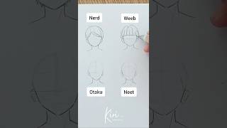 Nerd Vs Otaku Vs Weeb Vs Neet Boy Hair Ideas How To Draw Anime Hair