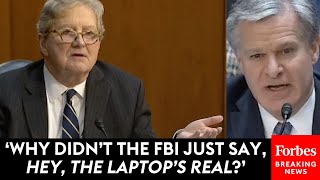 John Kennedy Grills FBI Director Wray About Hunter Biden Laptop Story