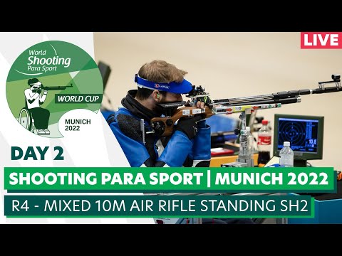 WSPS Munich 2022 World Cup | Day 2 | R4 - mixed 10m air <strong>rifle</strong> standing SH2