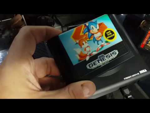 Vídeo Game Mega Driver 3 com Jogo Sonic 2 Hedgehog