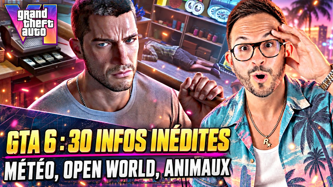 GTA 6 : 30 INFOS INÉDITES 🤯 Météo, Open World, Intérieurs, Animaux...