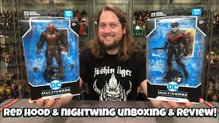 Red Hood & Nightwing McFarlane DC Unboxing & Review! With A Little Business Hat..