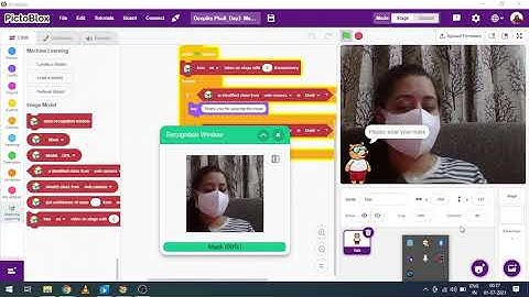 Learning PictoBlox -  Mask Detection