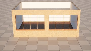 Runtime procedural wall created with geometry script [UE 5.0] DEMO