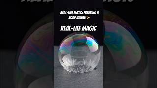 Real-Life Magic: Freezing a Soap Bubble ✨#magic #nature #soapbubble #cryatals #naturelovers #shorts
