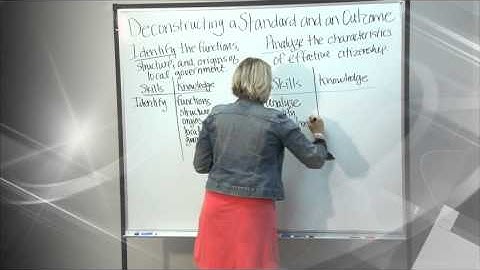 DECONSTRUCTING STANDARD & OUTCOME