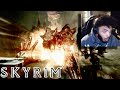 Fighting My First Dragon in Skyrim