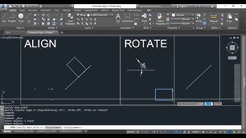 COMANDO ALIGN & ROTATE |  CANAL AUTOCAD & CIVIL 3D - TUTORIAIS