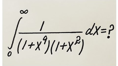 How To Integrate A Fascinating Integral || Calculus University Lectures 