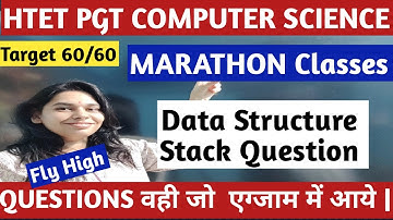 #2 STACK BASED MCQ  IN DATA STRUCTURE  #nsclasses #htetpgt