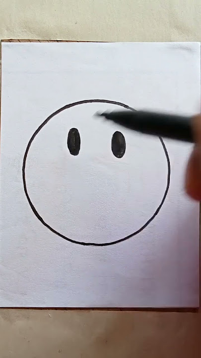 menggambar emoji senyum#shortsvideo