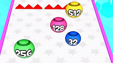 Ball Game Fun Race Run 2048 3D ! All Levels Gameplay (144-146) android,ios