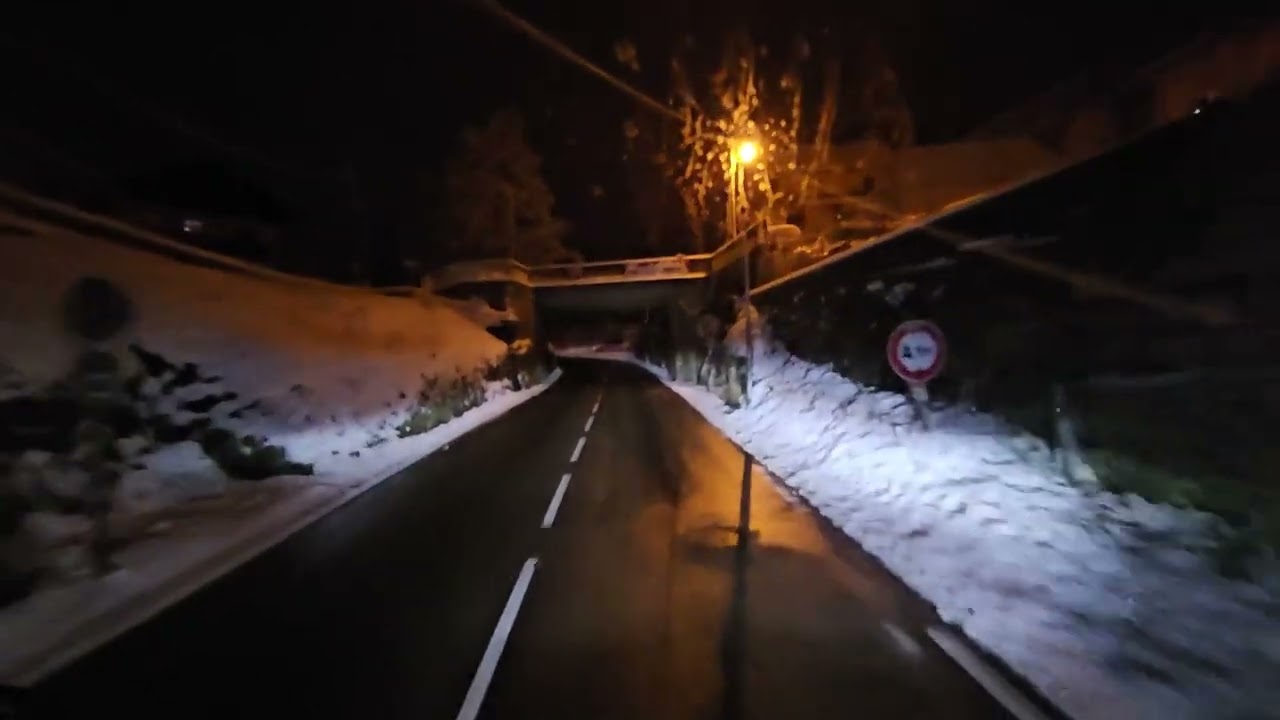 SPECIAL Real Truck Driving MAN TGX 18 520 Tour the France in one Day   Snow, Sun, Rain