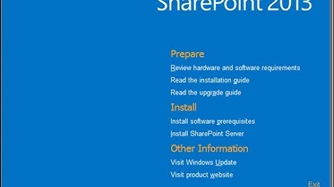 Install Sharepoint Server 2013 on Windows Server 2012