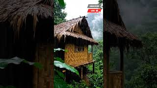 Rain Sounds in a Bamboo Hut | Relaxing Jungle Ambience for Sleep, Study & Meditation. #rain #asmr