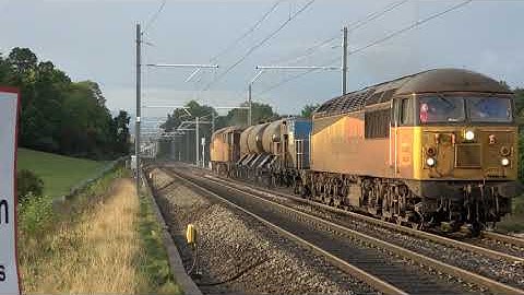 Colas Rail 56078 and 56094 Rail Head Treatment Train on the Lickey Incline