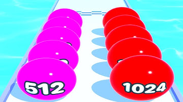 Ball Run Merge 2048 New Game - Gameplay Walkthrough - Episode 6 - All Levels - Running Ball