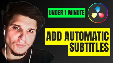 How To Add Automatic Subtitles In Davinci Resolve Studio