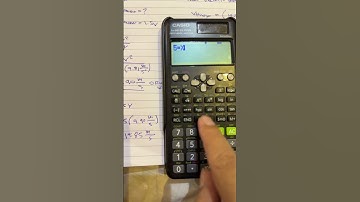 Calculator technique, how to get the Original Velocity using Casio fx-991 ES plus