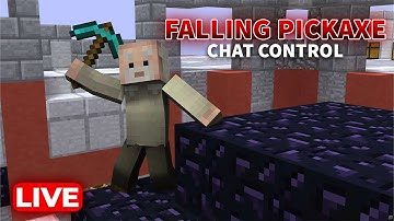 FALLING PICKAXE CHAT CONTROL - MINECRAFT SHORTS