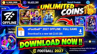 eFootball 2027 Unlimited Coins Offline 🔥 | Free Mod APK Download & Install eFootball 2027 Mod APK
