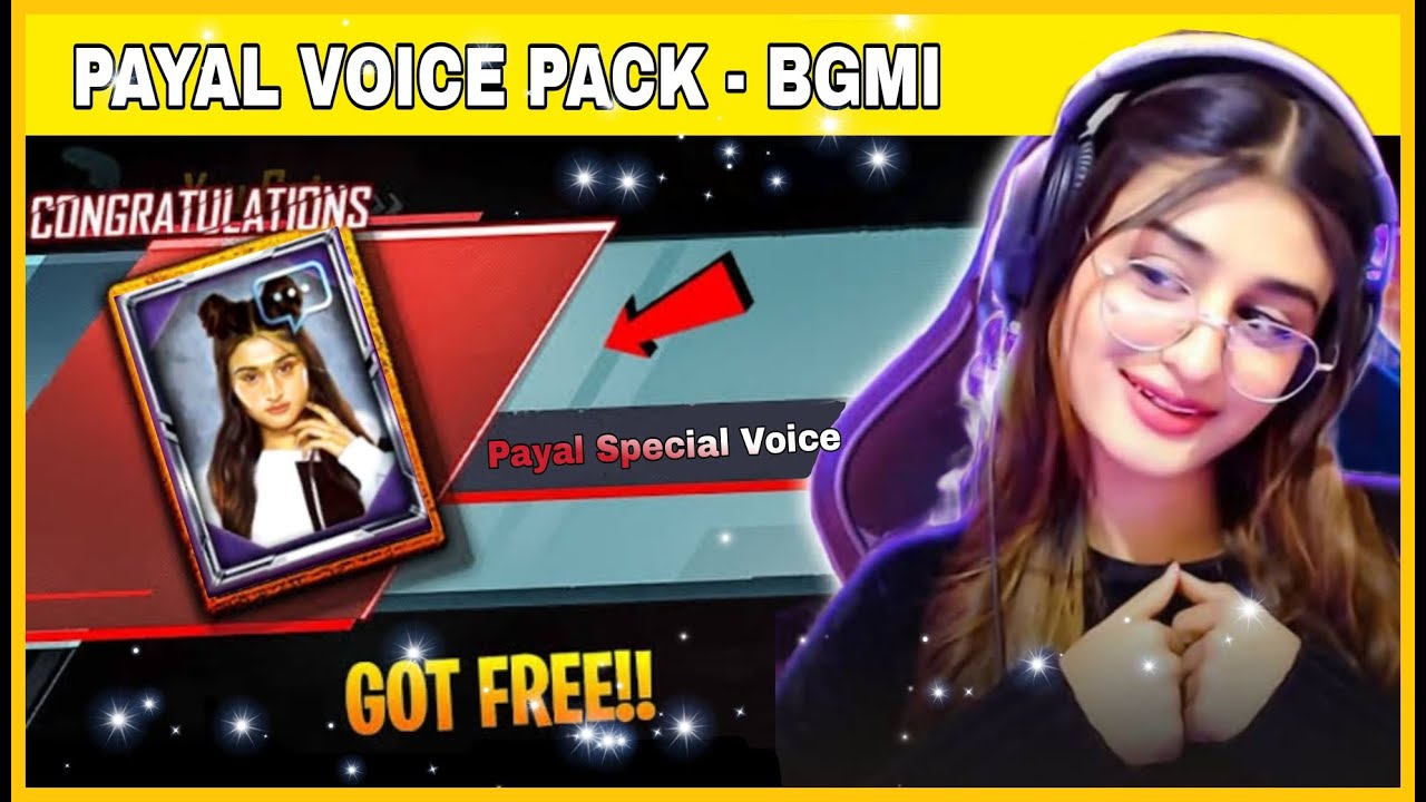 @PAYALGAMING VOICE PACK IS HERE - BGMI | PAYAL GAMING VOICE PACK ...