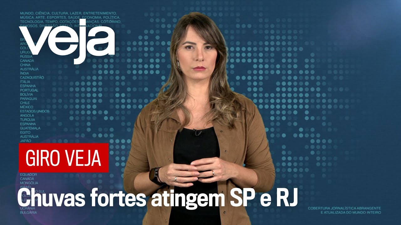Chuvas fortes atingem São Paulo e Rio de Janeiro