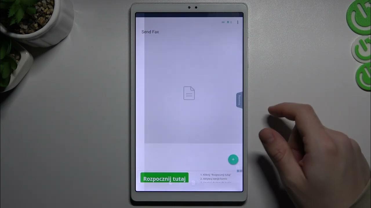 How to Send Fax Messages on Samsung Galaxy Tab A7 Lite Use Top Fax