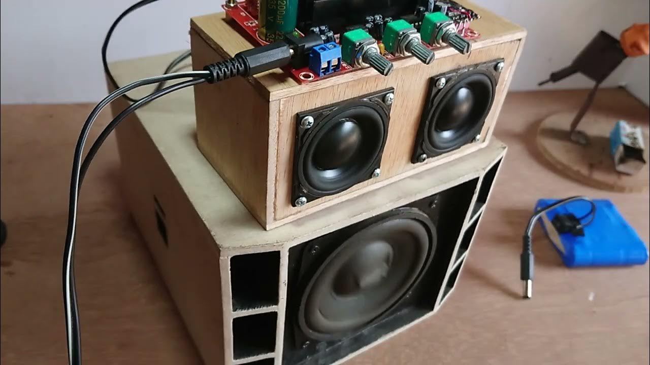 DIY Mini Subwoofer speaker BASS TEST YouTube