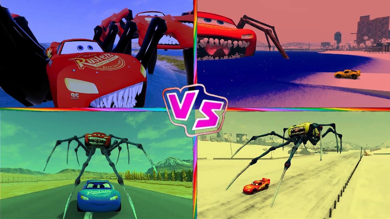 Lightning McQueen vs Giant Mutants 🏎️ | Mecha Titans ⚔️ Tiles Hop EDM Rush | School Bus Eater