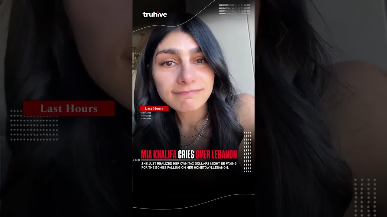 ⁣MIA KHALIFA CRIES OVER LEBANON ATTACK | truhive | 