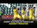 Every Australia Four & Six vs Pakistan | Pakistan vs Australia | 2nd ODI | ODI Series 2022 | MR1H
