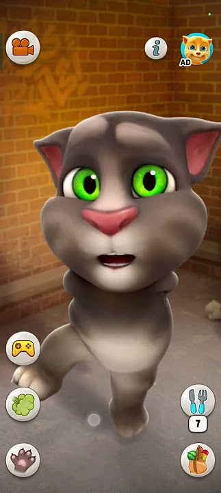 Talking Tom cat food 🍒🍎🥭🍍🍉🍏 #tom