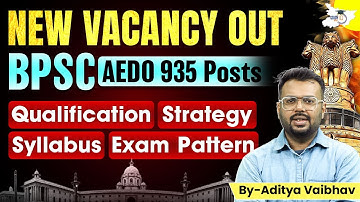 BPSC AEDO 2025 Notification |AEDO Bihar Qualification, Syllabus & Exam Pattern Explain BY Aditya Sir