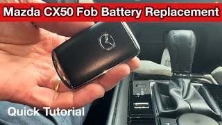 Career Overview 2023 - 2024 Mazda CX50 Remote key fob battery replacement cx-60 cx-70 cx-90