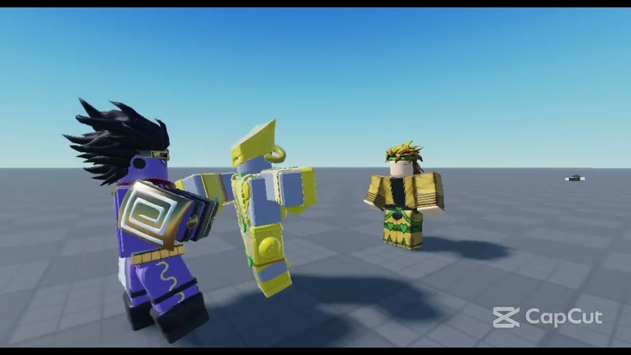 behind the scenes dio vs jotaro roblox - YouTube