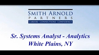 Sr. Systems Analyst - Analytics (CLOSED) | Smith Arnold Partners
