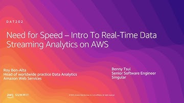 AWS Summit Tel Aviv 2019 | Need for Speed – Intro To Real-Time Data Streaming Analytics on AWS