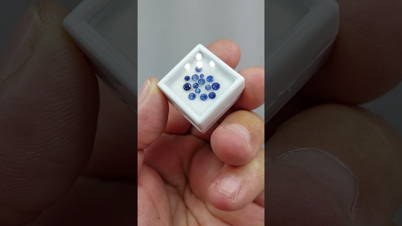 Faceted Benitoite Gemstones. 1.80 ctw.