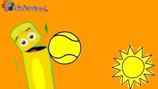Color Crew Yellow Rubber Ducks Tennis Balls Sun